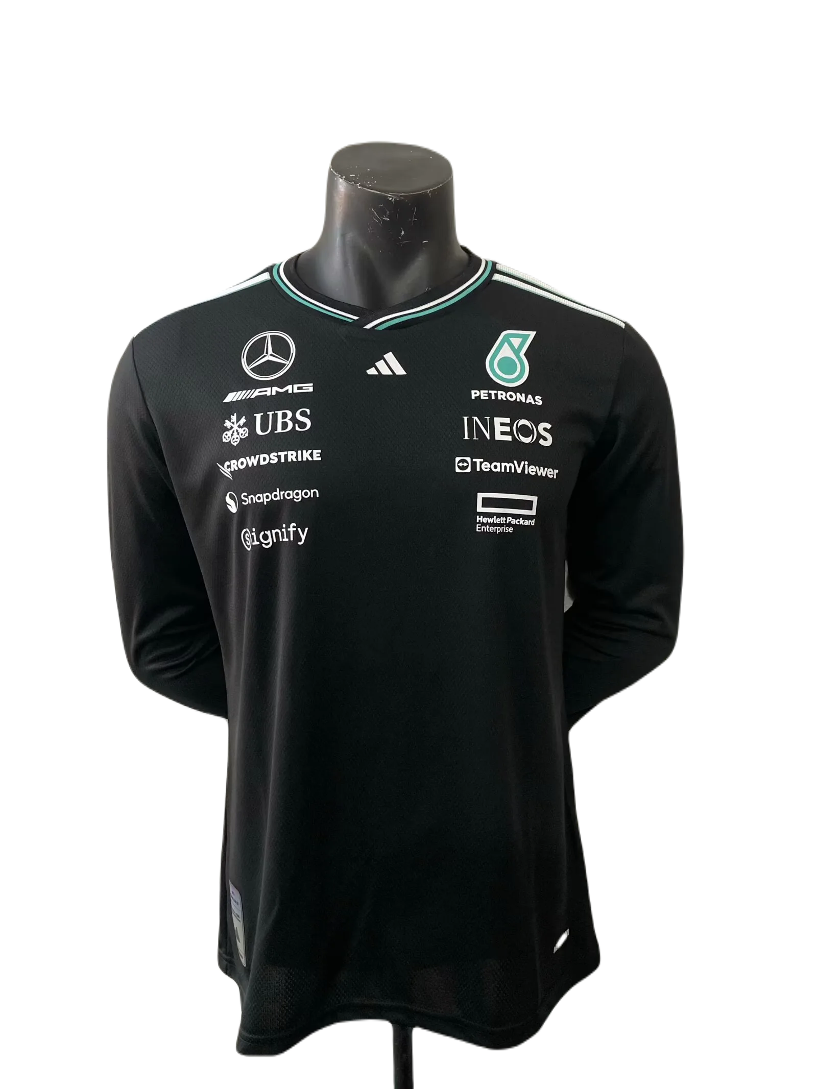 Mercedes - AMG Petronas F1 Team Driver Jersey Black Full Sleeves