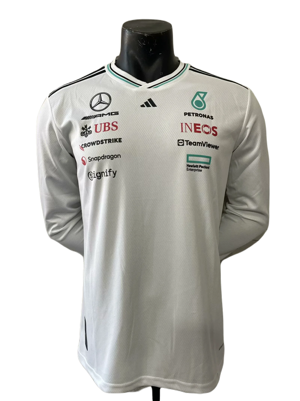 Mercedes - AMG Petronas F1 Team Driver Jersey White Full Sleeves
