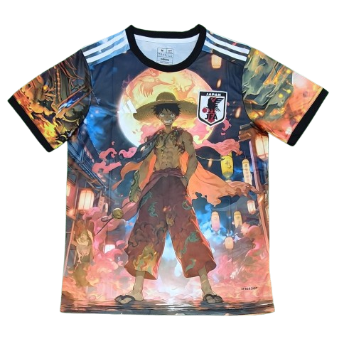 Japan Anime Football Jersey – One Piece Wano Arc Luffy Edition