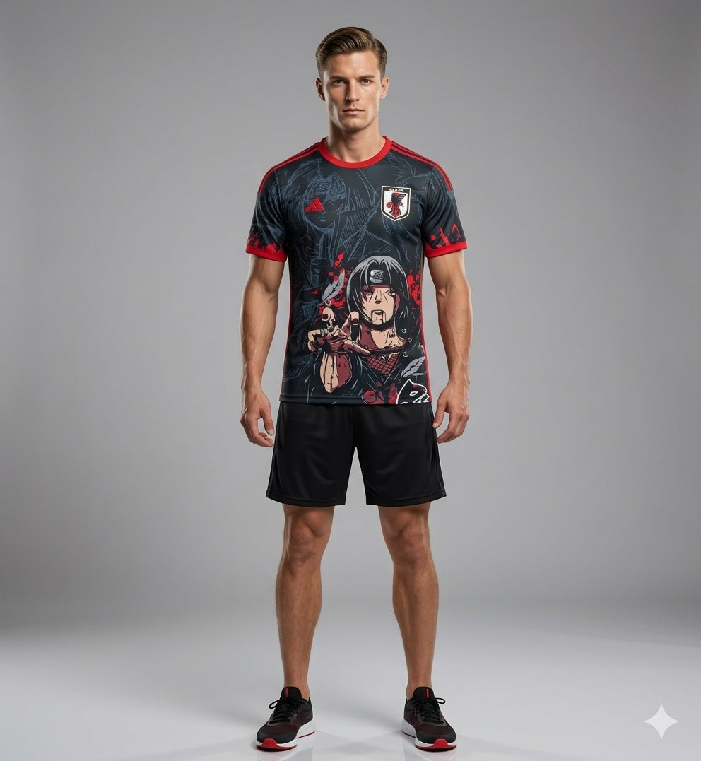 Japan Anime Football Jersey – Naruto Itachi Akatsuki Edition