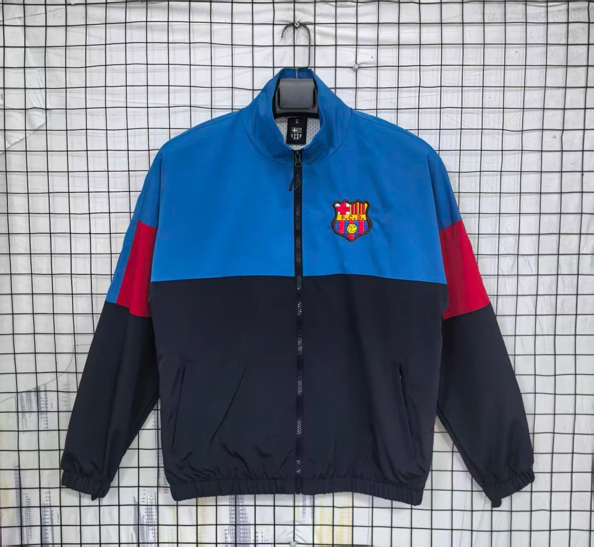 Barcelona 1899 Navy Blue & Blue Windbreaker
