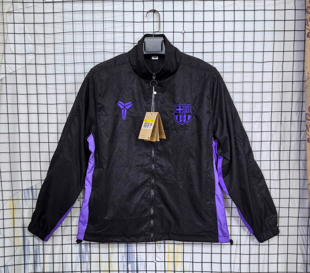 Barcelona 25/26 Purple & Black Windbreaker