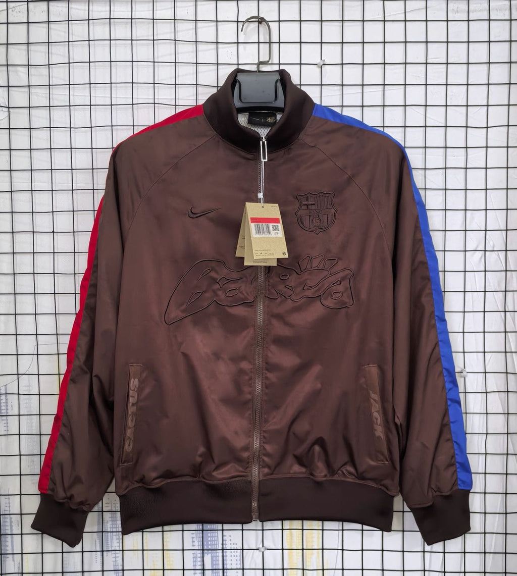 Barcelona Cactus Jack Brown Windbreaker