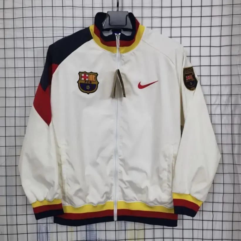 Barcelona 94/95 White, Yellow & Red Windbreaker
