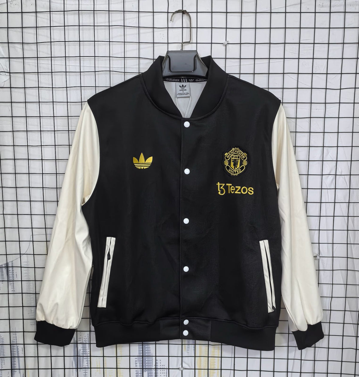 Manchester United Black, Cream & White Windbreaker