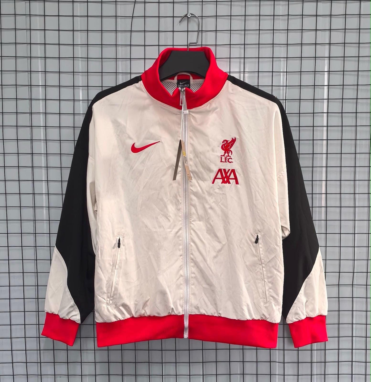 Liverpool 24/25 Cream, Black & Red Windbreaker